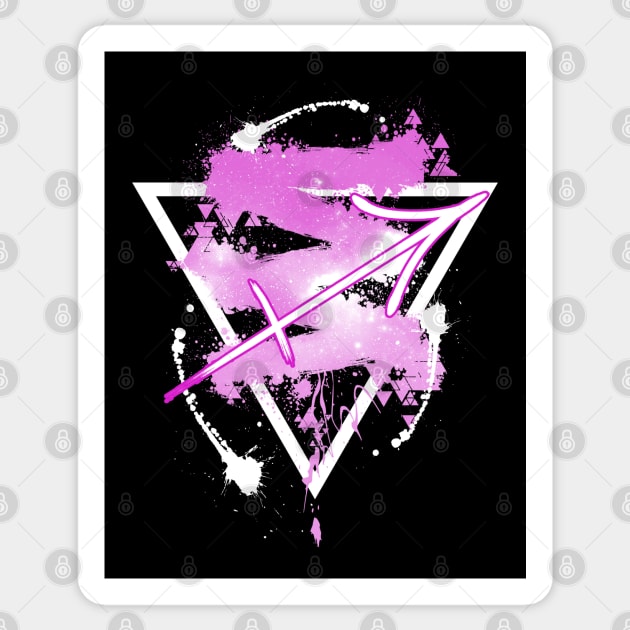 Sagittarius - Pink Sky Sticker by Scailaret